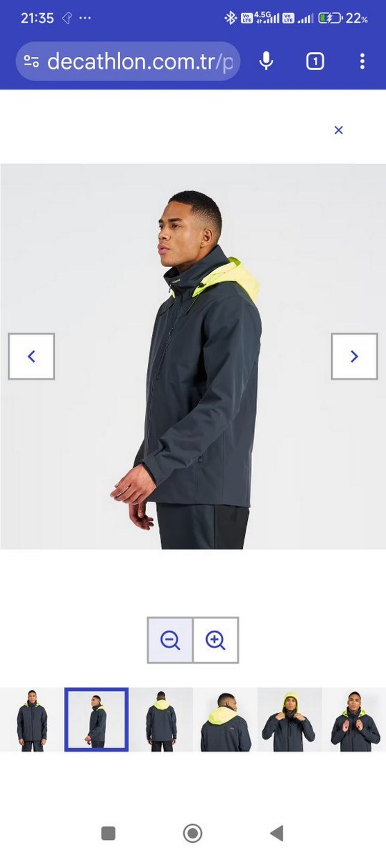 Gri Midi Erkek Günlük Kemerli Ceket - Görsel 4