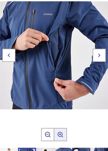 Kiprun Erkek Uzun Kollu Koşu Ceketi - Mavi - Görsel 3