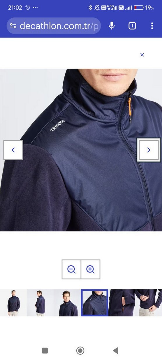 Lacivert Fermuarlı Erkek Sweatshirt - Görsel 4