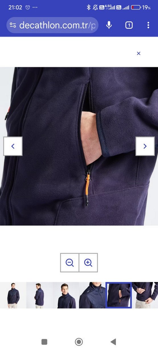 Lacivert Fermuarlı Erkek Sweatshirt - Görsel 3