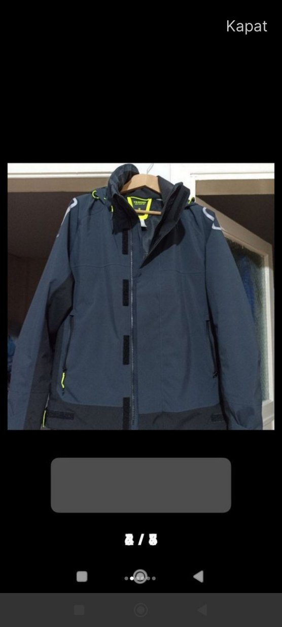 Decathlon Erkek Su Geçirmez Rüzgar Kesici Ceket - Görsel 3