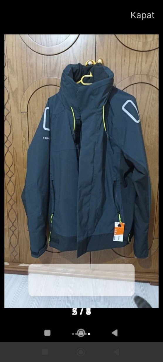 Decathlon Erkek Su Geçirmez Rüzgar Kesici Ceket - Görsel 4