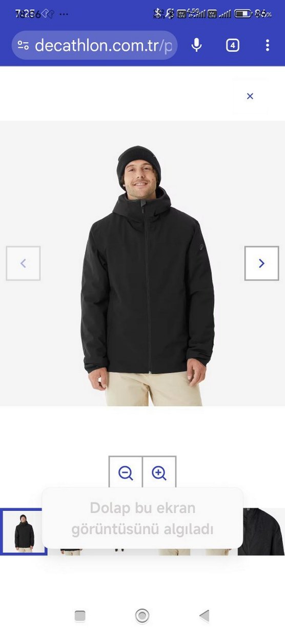 Siyah Fermuarlı Erkek Sweatshirt - Görsel 4