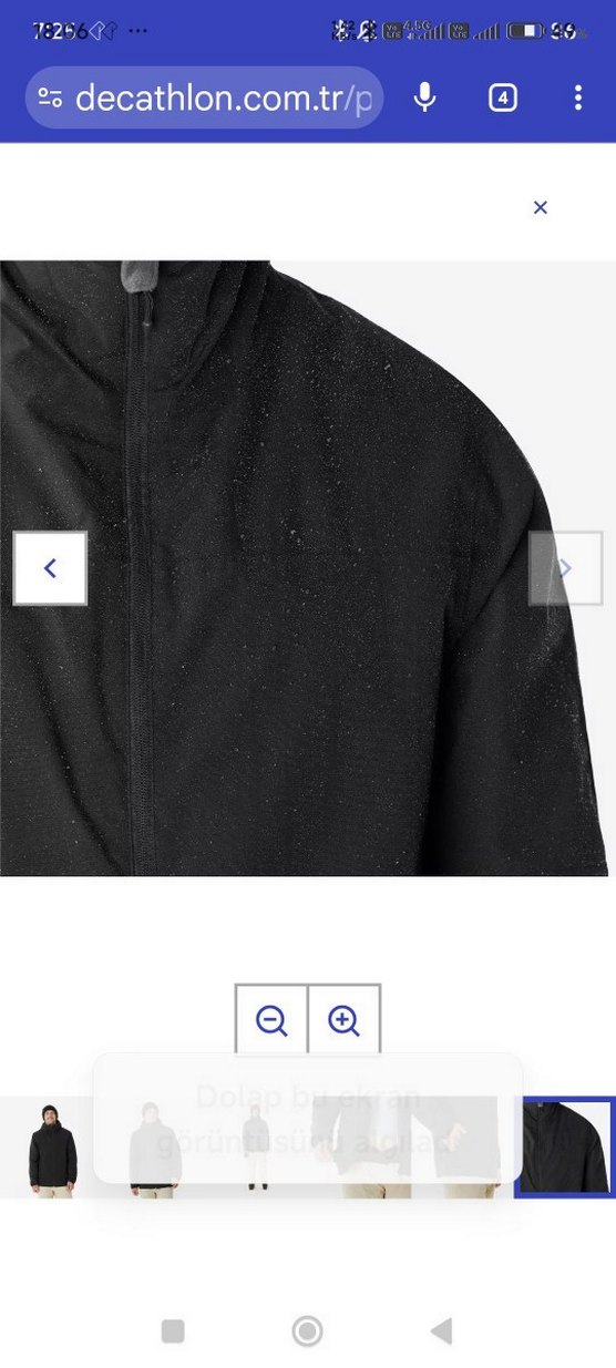 Siyah Fermuarlı Erkek Sweatshirt - Görsel 2