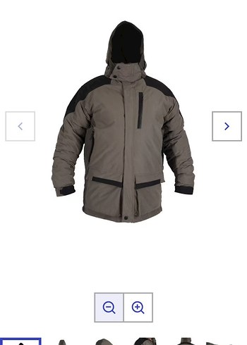 Fiyort Erkek Gri Kemerli Kışlık Mont - Görsel 2