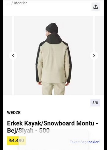 Wedze Erkek Kayak/Snowboard Ceketi - Görsel 3