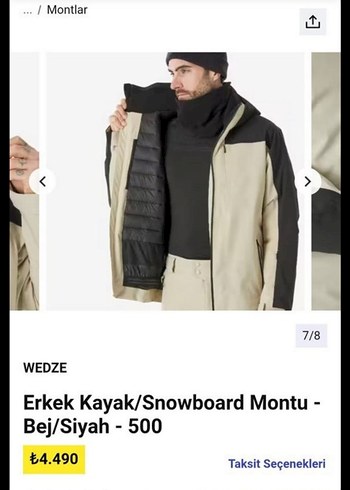 Wedze Erkek Kayak/Snowboard Ceketi - Görsel 4