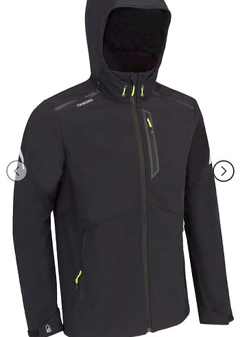 Siyah Erkek Kapüşonlu Fermuarlı Ceket - Görsel 2