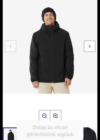 Wedze Siyah Erkek Günlük Fermuarlı Mont - Görsel 3