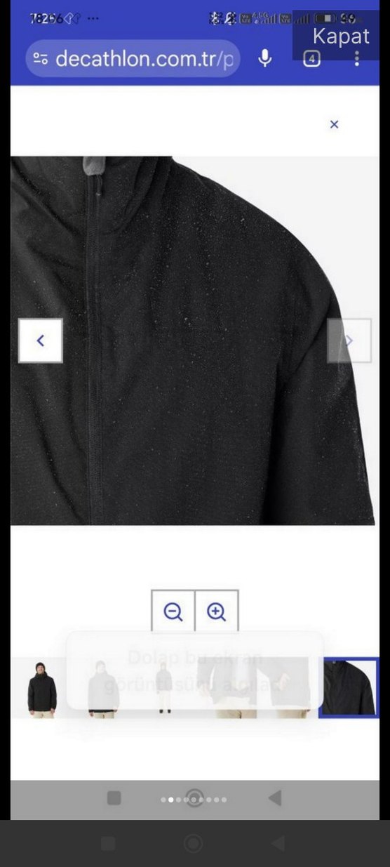 Wedze Siyah Erkek Günlük Fermuarlı Mont - Görsel 4