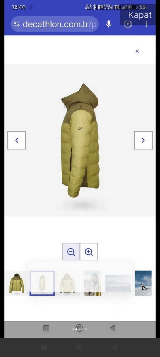 Bej Erkek Kapüşonlu Şişme Mont - Görsel 4