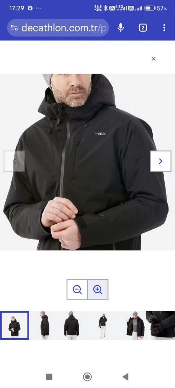 Siyah Fermuarlı Erkek Günlük Ceket - Görsel 2