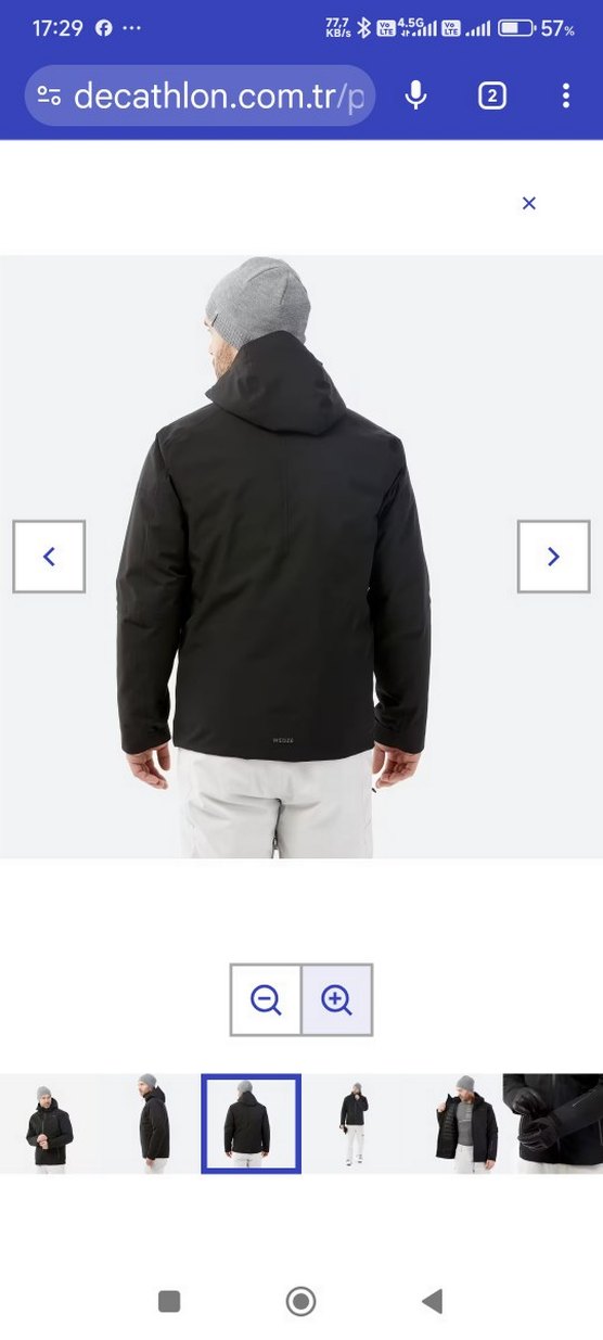 Siyah Fermuarlı Erkek Günlük Ceket - Görsel 5