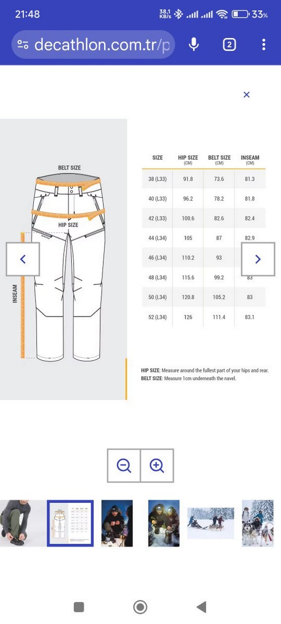 Quechua Erkek Haki Outdoor Pantolon - Görsel 3