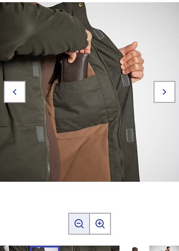 SOLOGNAC Khaki Düğmeli Erkek Mont - Görsel 8