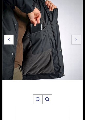 Siyah Erkek Street Style Kemerli Mont - Görsel 3