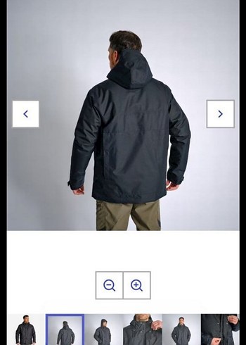 Siyah Erkek Street Style Kemerli Mont - Görsel 7