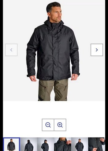 Siyah Erkek Street Style Kemerli Mont - Görsel 2