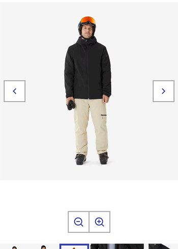 WEDZE Siyah Erkek Kayak Montu - Görsel 9