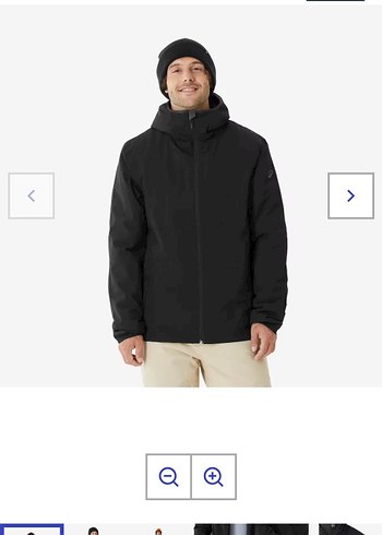 WEDZE Siyah Erkek Kayak Montu - Görsel 13