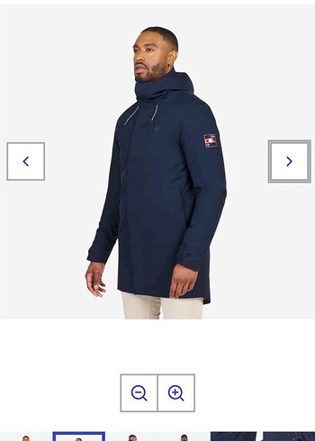 Erkek Lacivert Midi Mont - Görsel 6