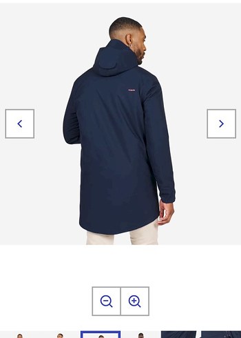 Erkek Lacivert Midi Mont - Görsel 5