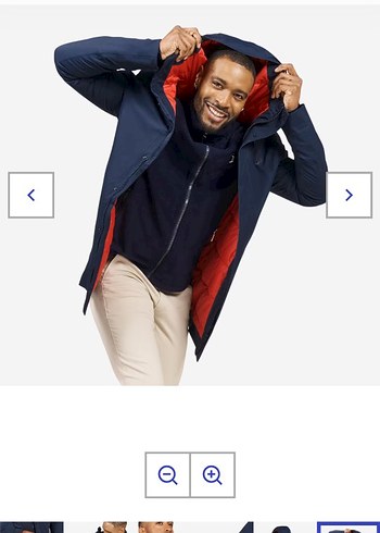 Erkek Lacivert Midi Mont - Görsel 4