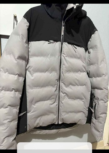 Gri Erkek Spor Mont Yüksek Yaka - Görsel 3