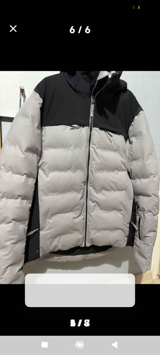 Gri Erkek Spor Mont Yüksek Yaka - Görsel 3