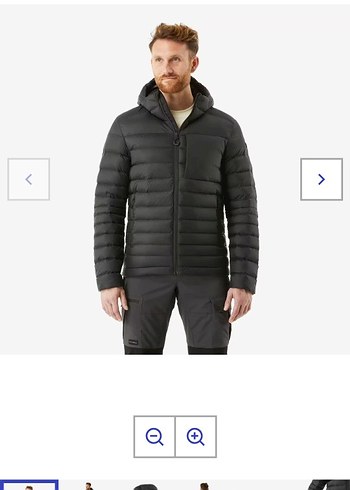 Erkek Siyah Kapüşonlu Şişme Mont - Görsel 2