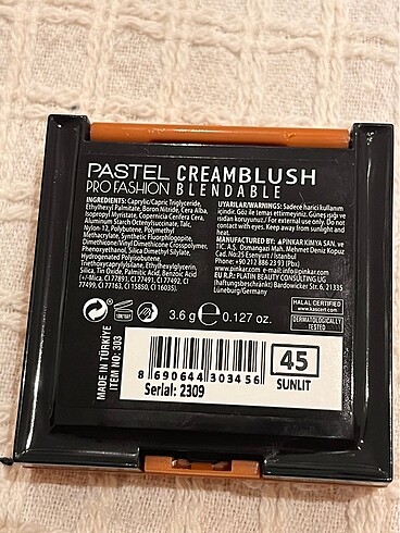 Beden Renk PASTEL KREM VE LİKİT ALLIKLAR