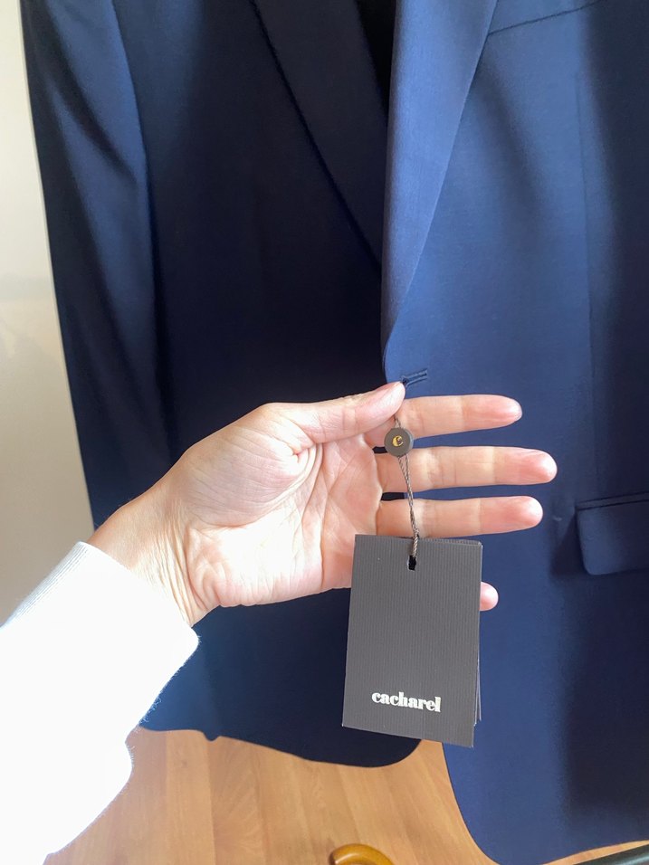 Düğmeli Lacivert Erkek Takım Elbise üstü - Görsel 3