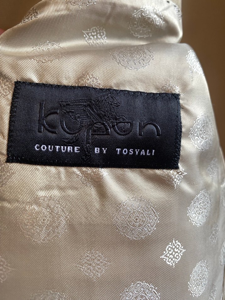 Bej Düğmeli Erkek Ofis Takım Elbise - Görsel 4