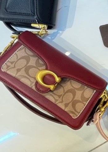 Kahverengi Deri Coach Kadın Çanta - Görsel 2