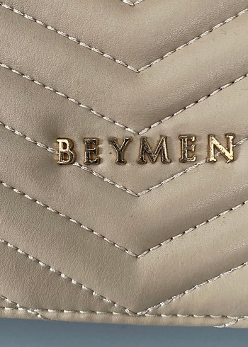 Bej Zincir Detaylı Deri Kadın Çanta - Görsel 3