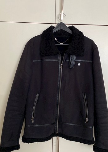 Siyah Süet Kürklü Erkek Ceket - Görsel 2