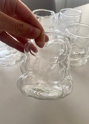 Beyaz Şeffaf üzüm Bardak Seti - Görsel 3