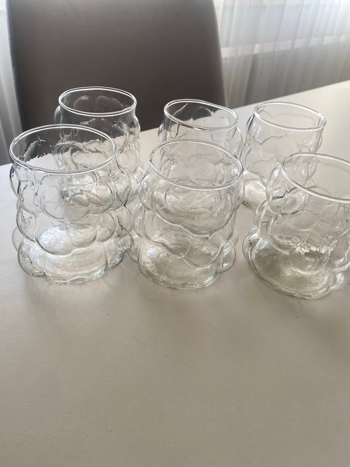 Beyaz Şeffaf üzüm Bardak Seti - Görsel 4