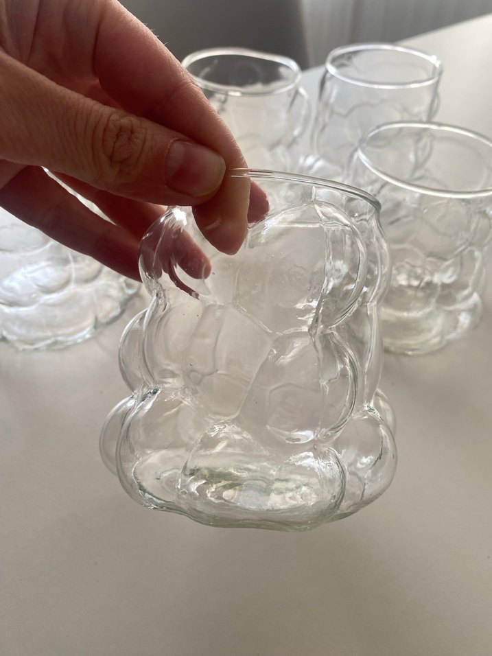 Beyaz Şeffaf üzüm Bardak Seti - Görsel 3