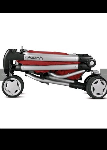 3 teker Kırmızı ve Gri Bebek Arabası - Görsel 3