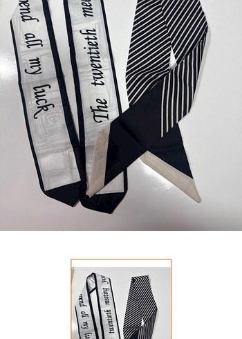 Saç boyun çanta aksesuar fular - Görsel 6