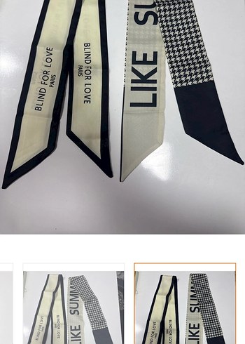 Saç boyun çanta aksesuar fular - Görsel 4