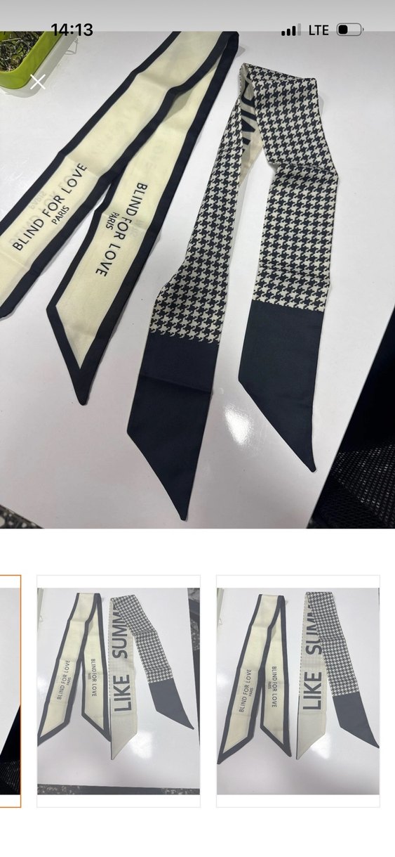 Saç boyun çanta aksesuar fular - Görsel 3