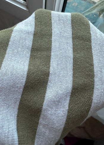 Çizgili Gri  Tişört Uzun Kollu - Görsel 4