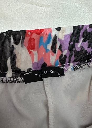 Kadın Çok Renkli Uzun Fırfırlı Etek - Görsel 2