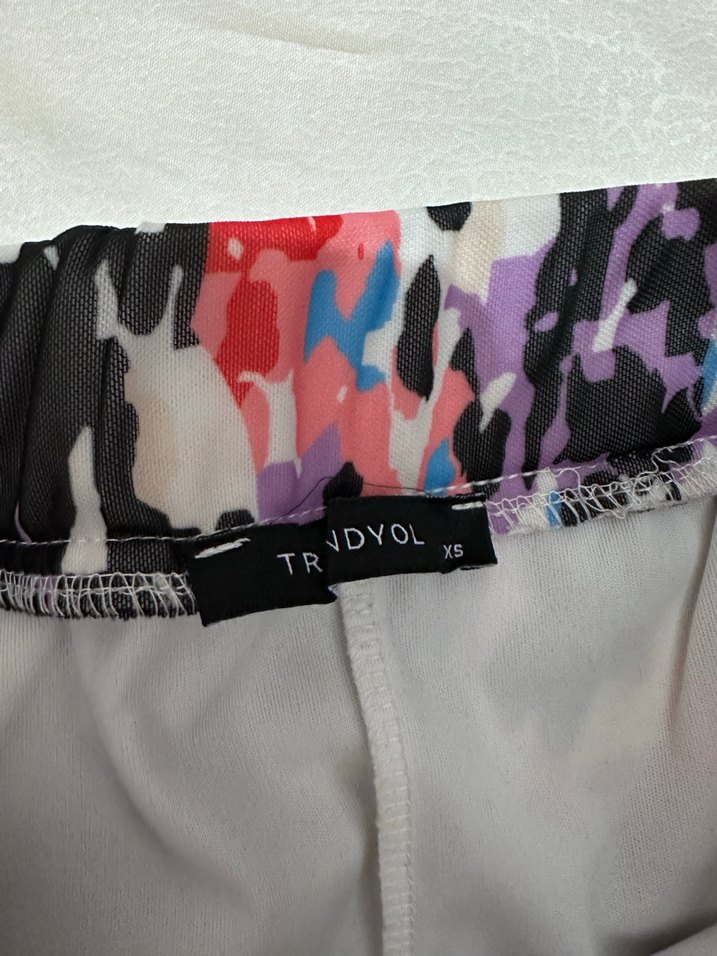 Kadın Çok Renkli Uzun Fırfırlı Etek - Görsel 2