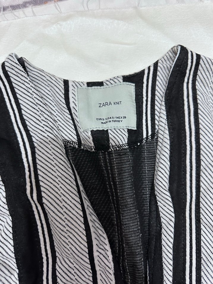 Zebra Desenli Uzun Kollu Hırka - Görsel 2