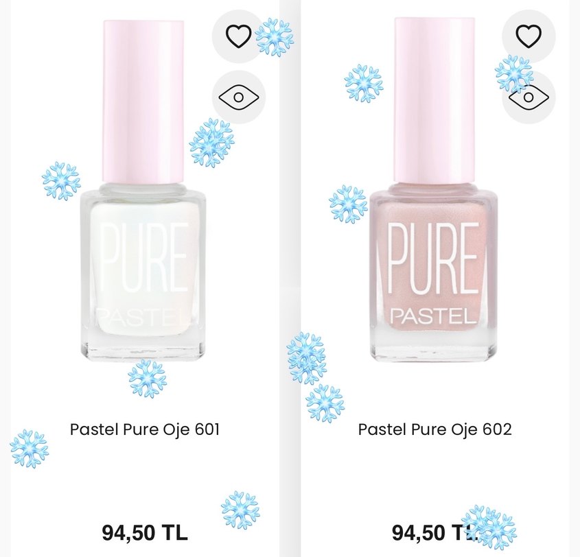 Pure Pastel Oje 2 adet - Görsel 2