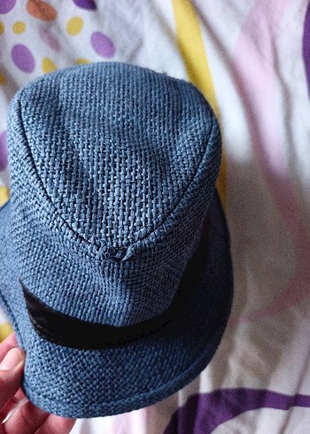 Diğer Örgü Detaylı Mavi Denim erkek/kadınŞapka