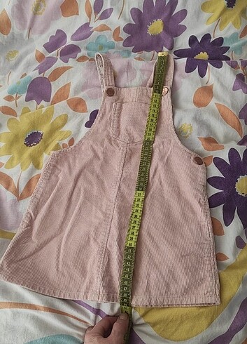 4 Yaş Beden pembe Renk #zara Kadife askılı etek/solopet 